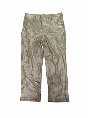 Garanimals Girls 3T Gold Metallic Shimmer Straight Leg Pants Y2K Party Holiday